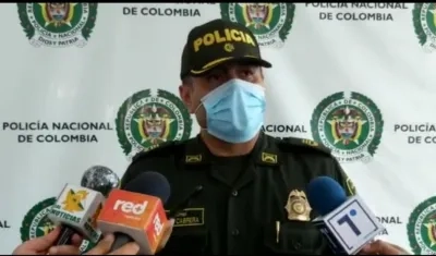 Coronel Carlos Cabrera, Subcomandante Policía Metropolitana de Barranquilla.