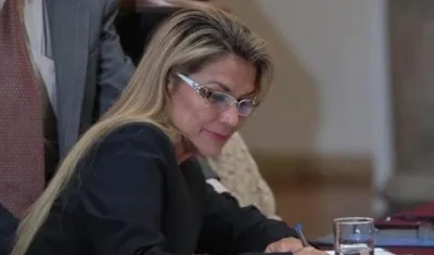 Jeanine Áñez, expresidenta interina de Bolivia.