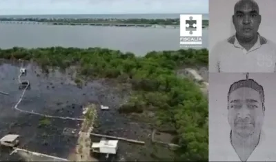 Imagen de la Ciénaga de la Virgen y capturados.