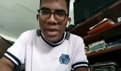 Pedro Luis Bonilla Cuello, estudiante de Uniatlántico.