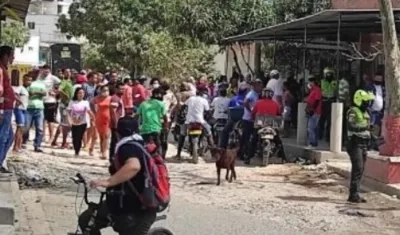 Lugar donde se presentó el ataque a bala en el barrio El Manantial. 