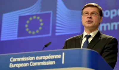 Valdis Dombrovskis, vicepresidente de la Comisión Europea.