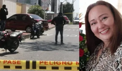 Claudia Patricia Rodríguez Delgado se encontraban en este vehículo cuando fue baleada por el atracador. 