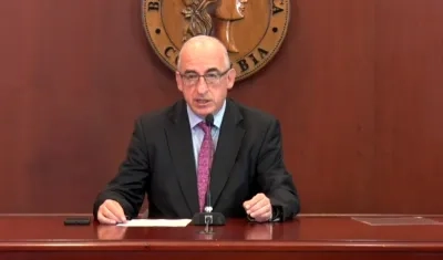 Leonardo Villar, gerente general del Banco de la República.