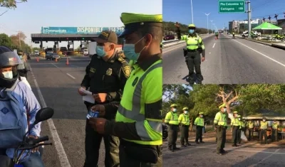 Policía realizará operativos en las diferentes vías. 