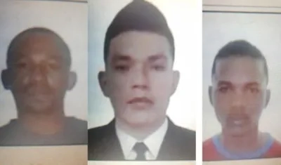 Tres de los capturados que fueron judicializados por un juez de control de garantías. 