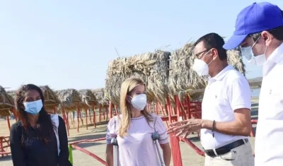 Gobernadora llegó hasta Tubará para hacer el anuncio.