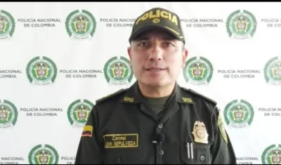 Coronel Jhon Sepúlveda, Comandante Operativo Policía Metropolitana. 