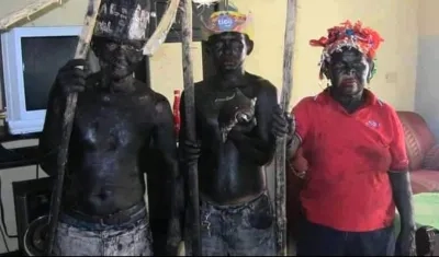 Luis Ramón Camargo, con Los Negros Tiznaos.