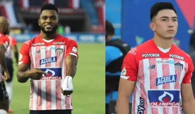 Miguel Ángel Borja y Fabián Ángel.