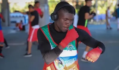 Yuberjen Martínez, boxeador colombiano. 