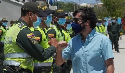 El Alcalde de Barranquilla, Jaime Pumarejo.