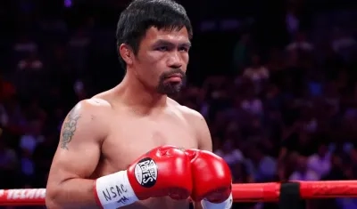 Manny Pacquiao, boxeador filipino. 