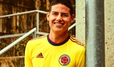 James Rodríguez, jugador colombiano. 