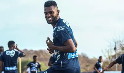 Miguel Ángel Borja, delantero de Junior. 