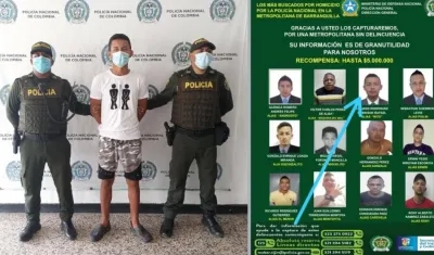 Robinson Casiano Rodríguez aparece en el cartel de los más buscados. 