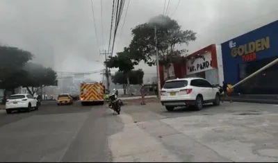 Conato de incendio en el norte de Barranquilla. 