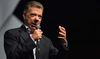 El expresidente colombiano Juan Manuel Santos.