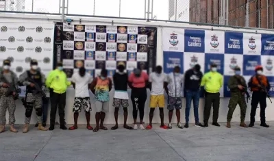 La banda 'Los insulares' fue desmantelada por la Policía de Cartagena y la Armada Nacional. 