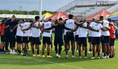 Selección Colombia durante un entrenamiento. 