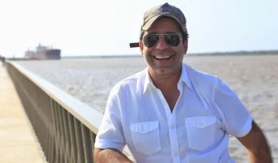 Alejandro Char en el Gran Malecón del Río Magdalena.