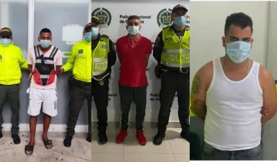 Los tres capturados quedaron a disposición de la Fiscalía. 