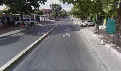 Carrera 6 sur con calle 46J, lugar donde ocurrió el crimen. 