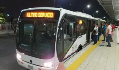 Los días 10 y 11 de abril Transmetro operará hasta las 6:00 p.m.