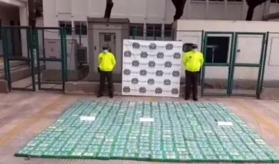 Droga incautada por la Policía en el Magdalena. 