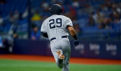 Gio Urshela tras el cuadrangular. 