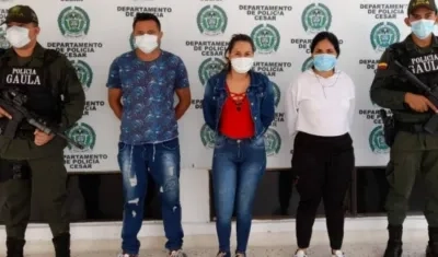 Alias 'David' fue capturado junto a dos mujeres.