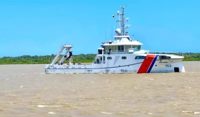 El ARC 'Roncador' en el puerto de Barranquilla.