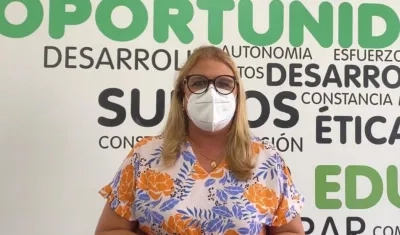 La secretario de Educación, Bibiana Rincón.