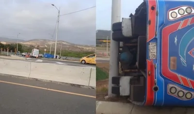 Imágenes del accidente.
