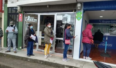 Pago de Ingreso Solidario.