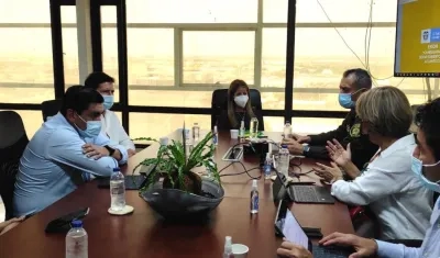 El encuentro presidido por el Ministro de Justicia, Wilson Ruiz y la Gobernadora Elsa Noguera.