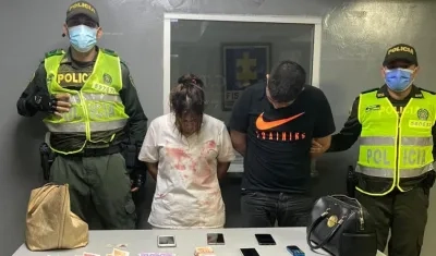 La pareja capturada.