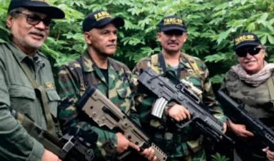  Iván Márquez, 'El Paisa' y Jesús Santrich, entre otros, disidentes de las FARC.