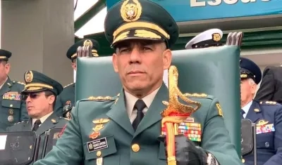 General Eduardo Zapateiro, Comandante del Ejército Nacional.