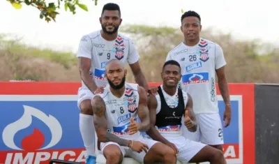 Miguel Ángel Borja, John Pajoy, Freddy Hinestroza y Fabián Viáfara. 