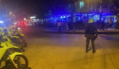 Fiesta intervenida en Cartagena