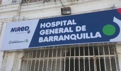 Fachada del Hospital General de Barranquilla.