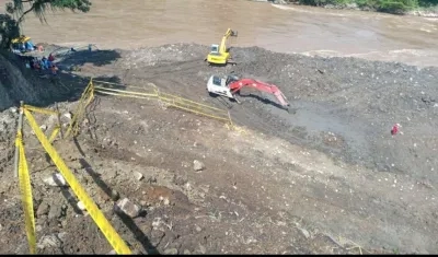 Lugar de la tragedia minera.