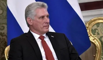  El presidente cubano, Miguel Díaz-Canel