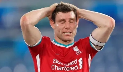 James Milner, centrocampista del Liverpool.