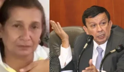 Carmen Alicia y el exsenador Mario Varón Olarte.