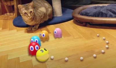 Pac-Man en realidad aumentada. 