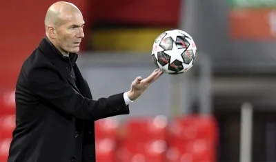 Zinedine Zidane, técnico del Real Madrid.