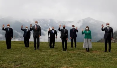Jefes de estado de España, Portugal, República Dominicana, Guatemala y Andorra.