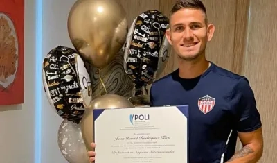 Juan David Rodríguez, jugador de Junior. 